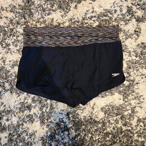 Speedo Women’s Performance Board Shorts | Size Large | Black and Gray